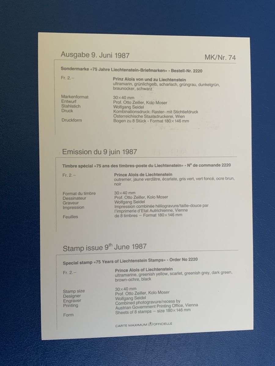 Tous les timbres: Liechtenstein – D'occasion à Binningen par chr_cr5n 1