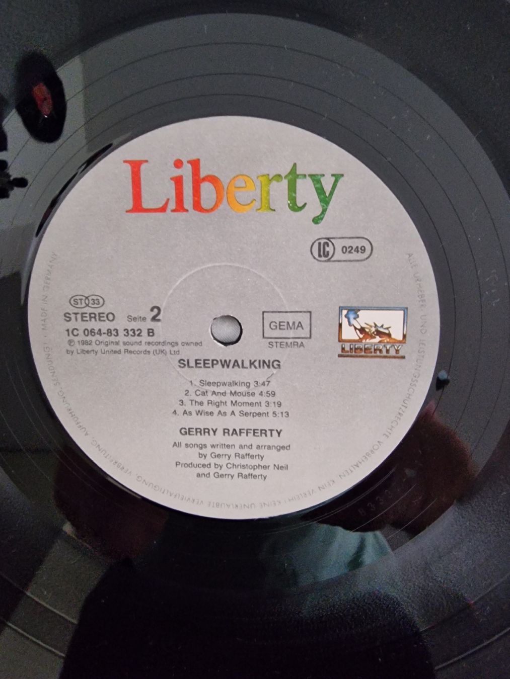 Dischi in vinile: Gerry Rafferty - Sleepwalking – Usato da Pfaffnau venduto da gunport 5