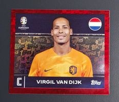 Virgil Van Dijk, RARE TOPPS FOIL, EM 2024 SWISS ED., NED 2