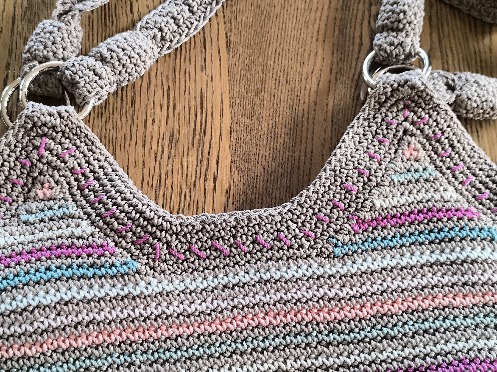 Borse da donna: THE SAK Markentasche,beige gestreift,crochet – Usato da Schaffhausen venduto da gab_v5qf 4