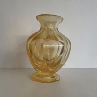 Art Déco Vase Amber / Bernsteinglas ca. 1930 – Brockwitz, D