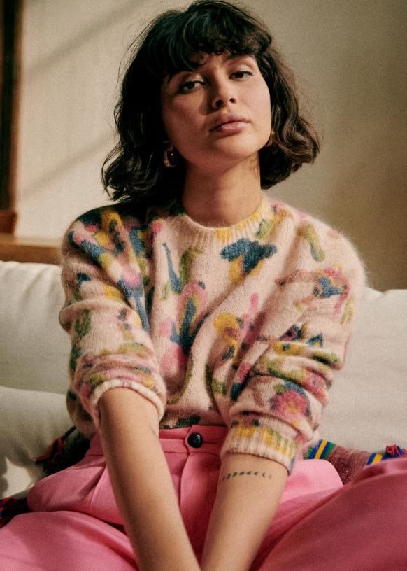 Sezane Pullover & Sweatshirts: Sézane Pullover pull Kid Mohair Wolle Gr.S – Gebraucht aus Genève von sunandwind