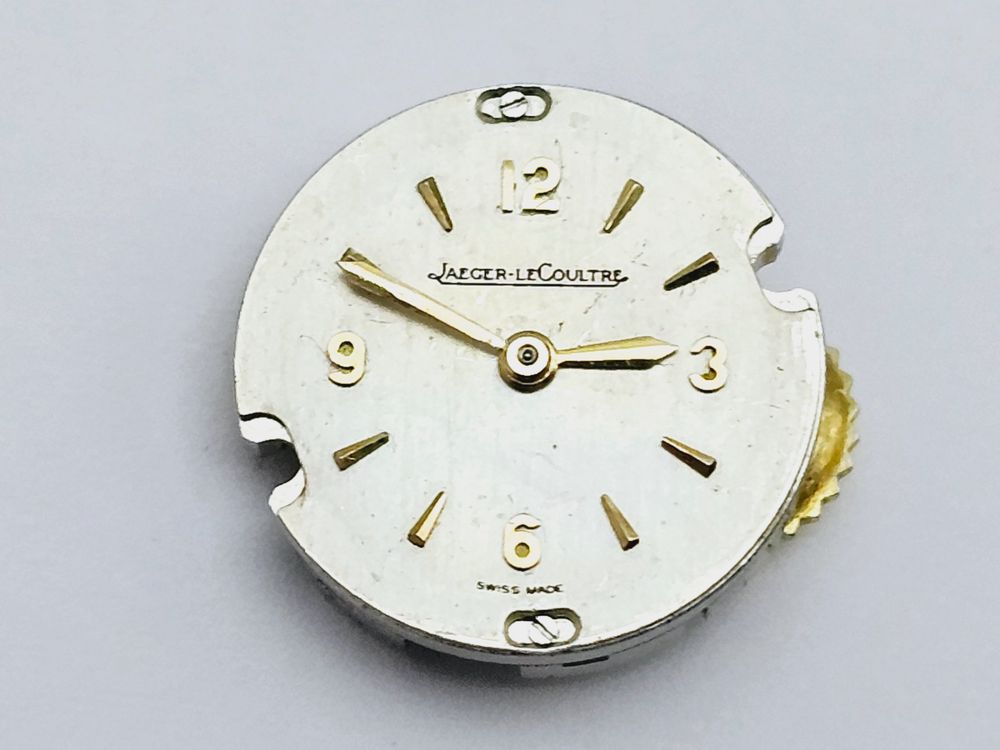 Cadran De Montre Jaeger-LeCoultre Vintage Bicolore Argenté - Occasion, à Identifier
