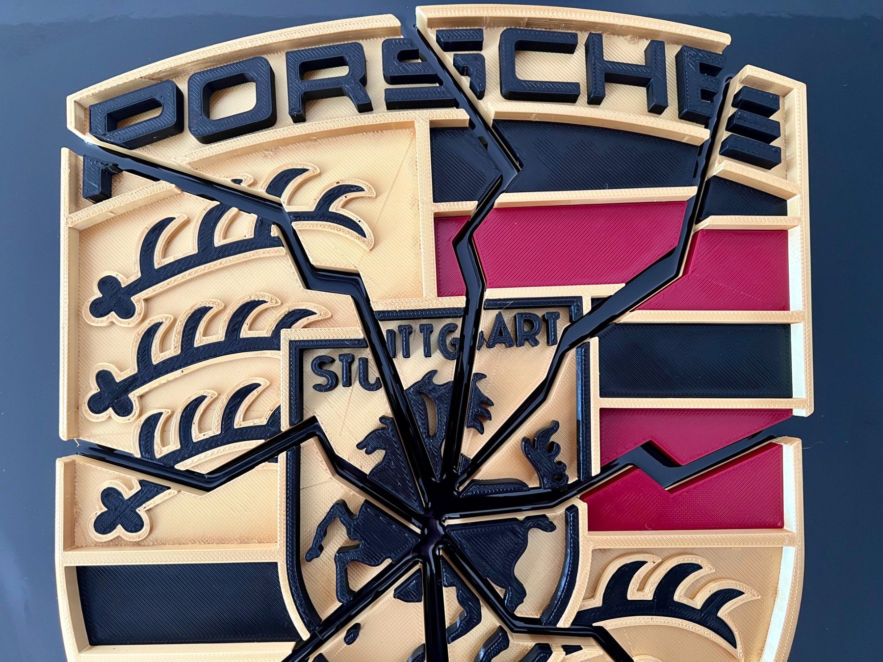Dipinti: PORSCHE CRASH 3D print artwork - Ltd.05/49, with Certificate – Nuovo e nell'imballaggio originale da Le Mont-sur-Lausanne venduto da luxurylover 1