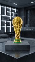 Miniatur Weltmeister Pokal 10cm | 3D-Druck Fan Deko