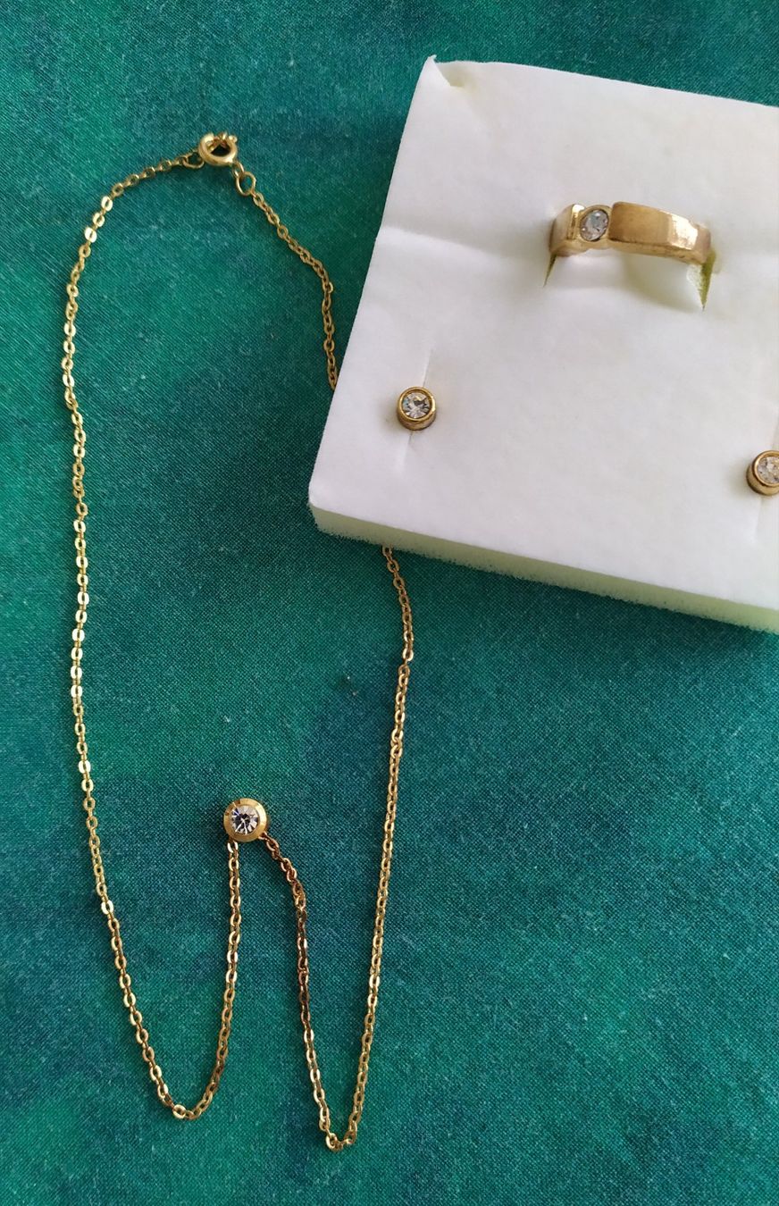Altri gioielli: 6 Schmucksets Ketteli/Ring/Ohrstecker – Nuovo e nell'imballaggio originale da Chezard St-Martin venduto da Loucail 2