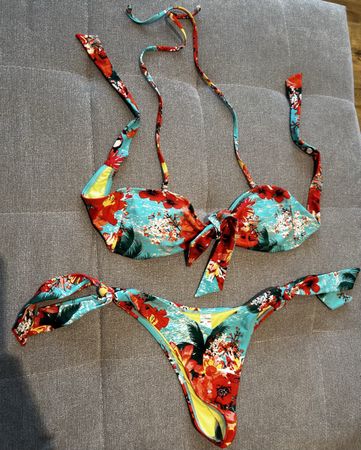 Relleciga Bikini Gr S Sommer Bademode mit Blumenprint 🌺🌸