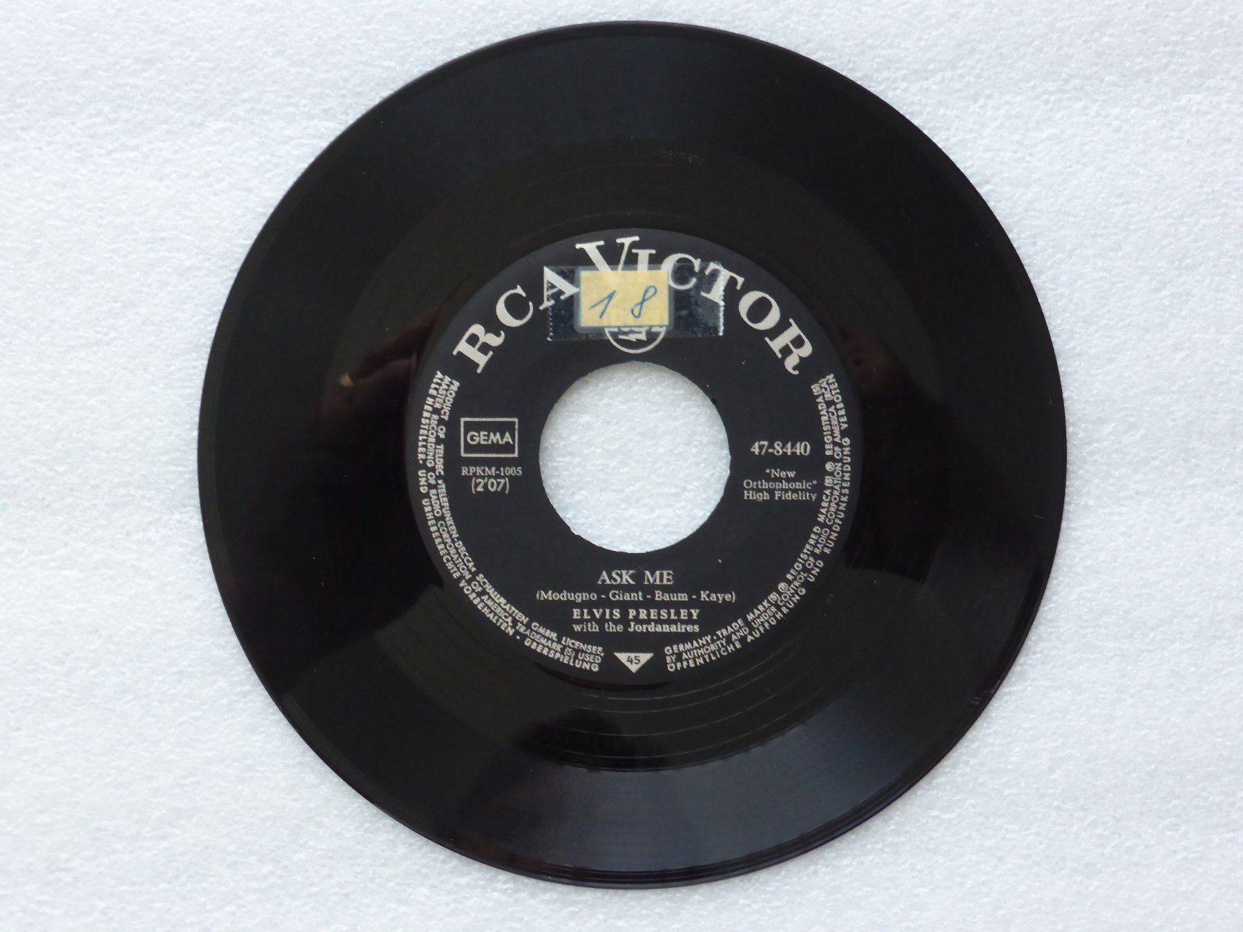 Dischi in vinile: Vinyl Single   ELVIS PRESLEY – Usato da Küssnacht am Rigi venduto da Mondkinder 1