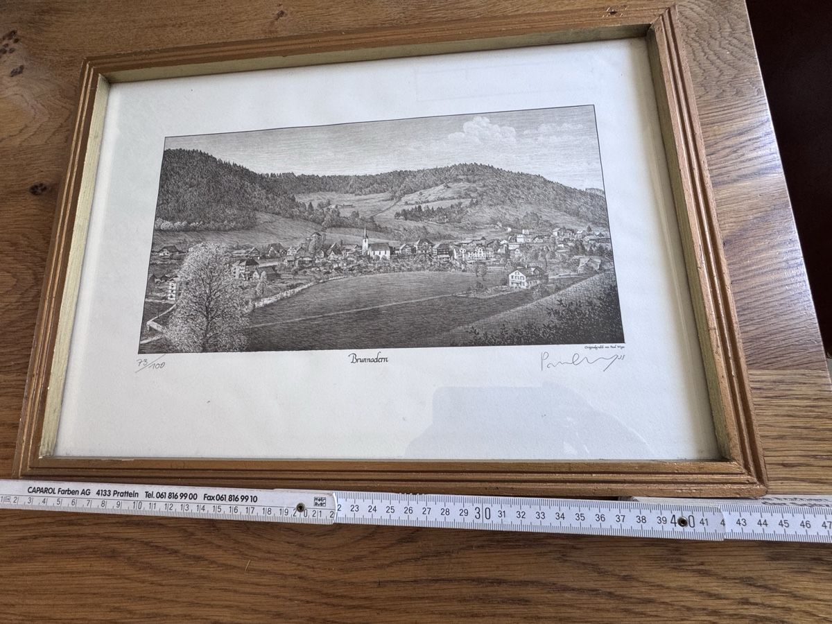 Poster & Bilder: Originalgrafik "Brunnadern" Paul Wyss  – Gebraucht aus Niederbüren von Oetschli 5