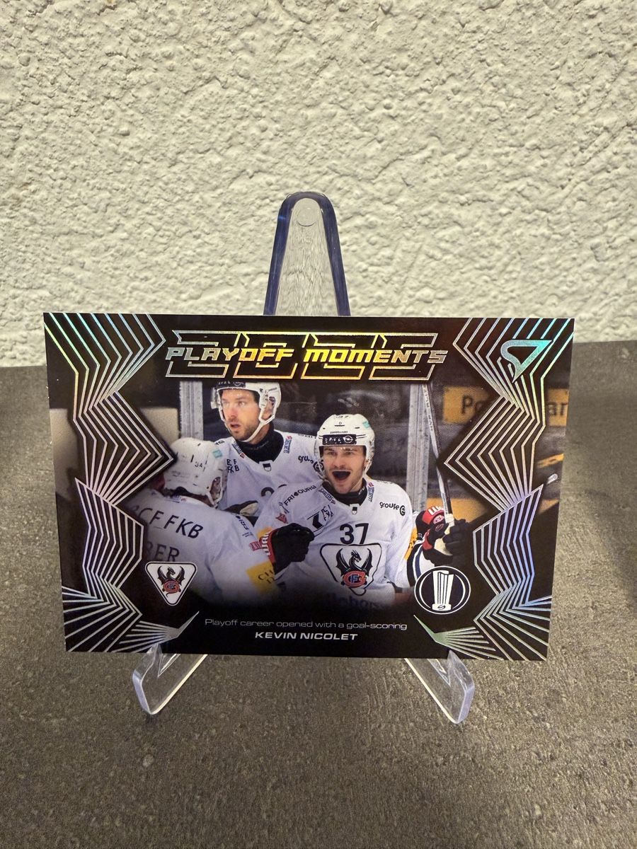 Sportzoo Carte collezionabili: Kevin Nicolet - Playoff Moments  – Nuovo e nell'imballaggio originale da Réchy venduto da Leeroy1998