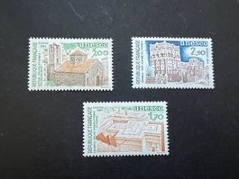 France 1984, Official UNESCO set ** Mi 31-33 (D666)