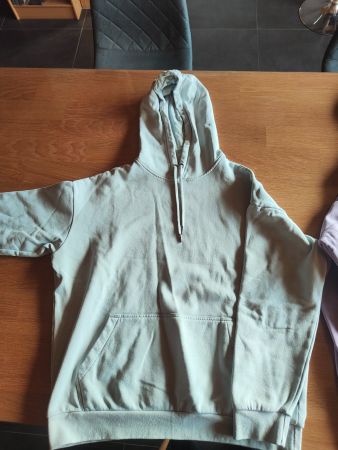 Pull à capuche bleu "YOURTURN" taille L