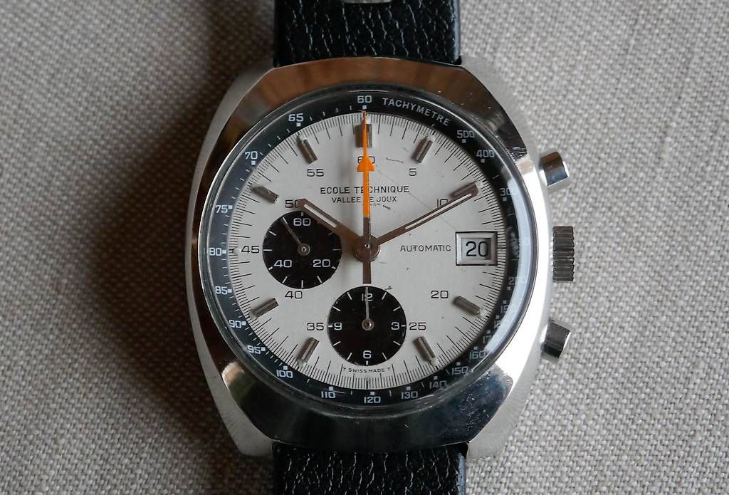 Orologi: Chronographe vintage Ecole Technique Vallée de Joux – Usato da panex venduto da Funkycoucou