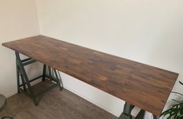 Schreibtisch - Büro - Brett aus Kiefernholz - Industriestil