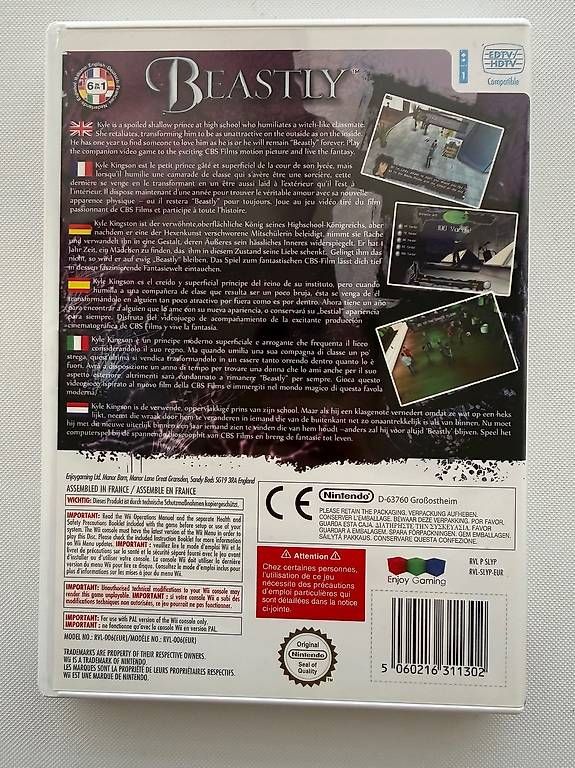 Giochi: Beastly Wii  – Usato da Zürich venduto da zai_wnt2 1