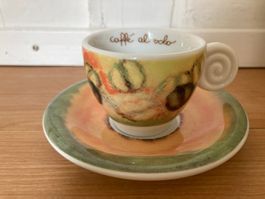 hübsche Espresso Tasse mit Teller