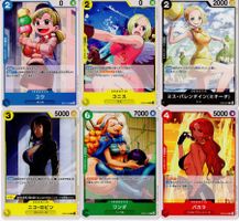 6 verschiedene One Piece Karten ( japanisch)