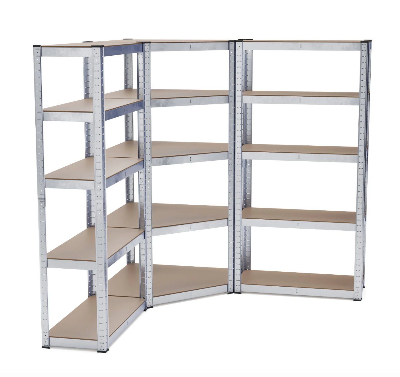 Scaffali: Steckregal Eckregal 3-teilig 180 cm - Gratis Versand – Nuovo e nell'imballaggio originale da Kleinwangen venduto da meinwarenkorb.ch 2
