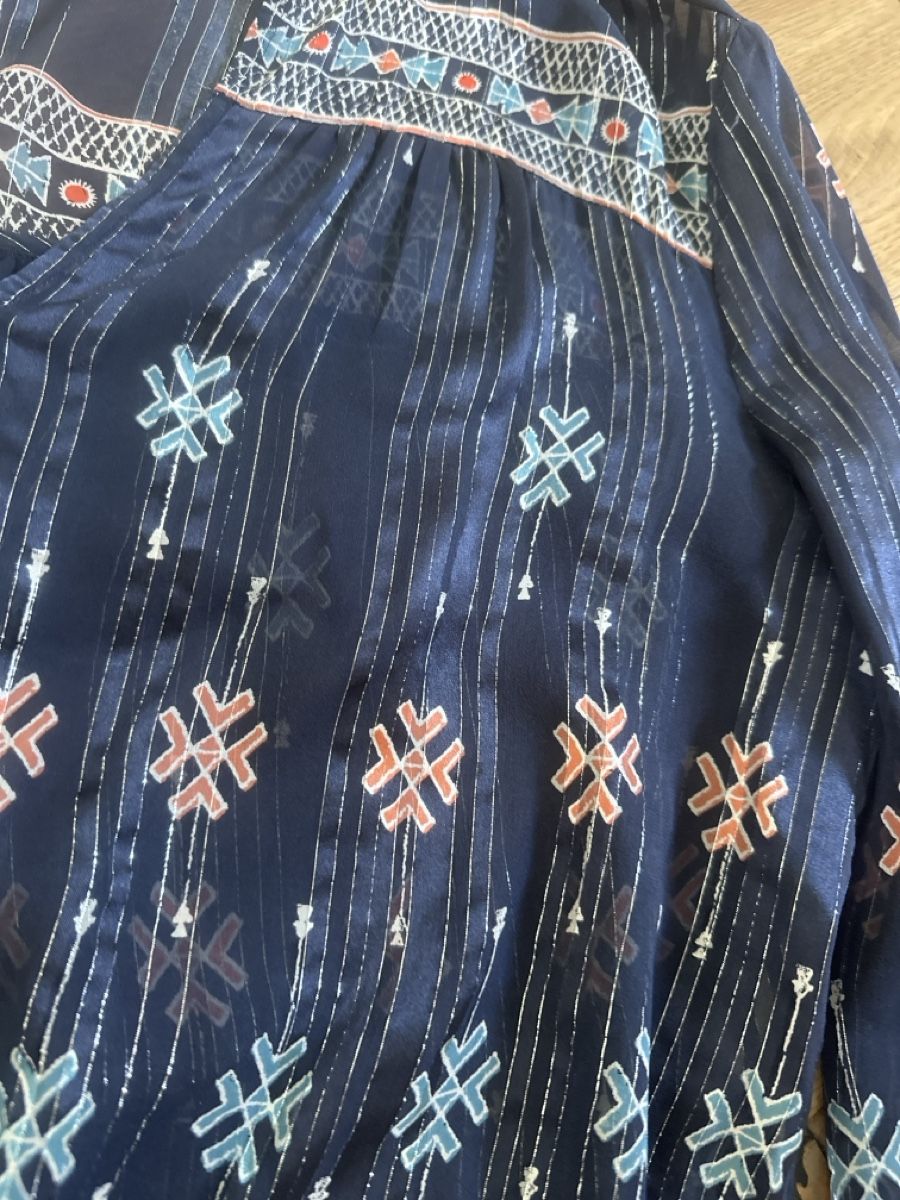 Joie Camicette: Chemise Joie bleue imprimée taille S-M – Nuovo (secondo la descrizione) da Commugny venduto da rus_my8v 4