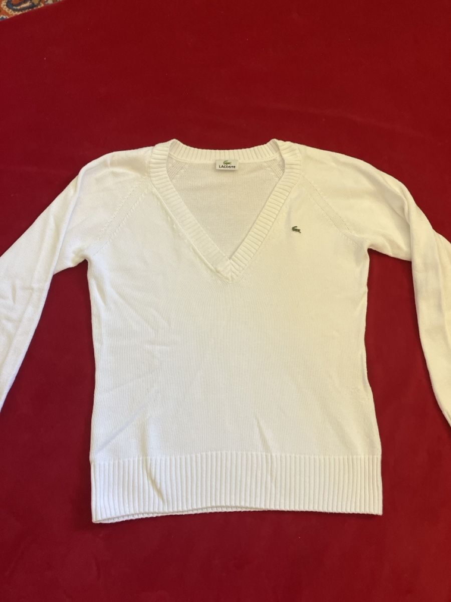 Lacoste Maglioni & Felpe: Lacoste Pullover weiss Grösse 42 Neu – Usato da Muralto venduto da jac_hkz5
