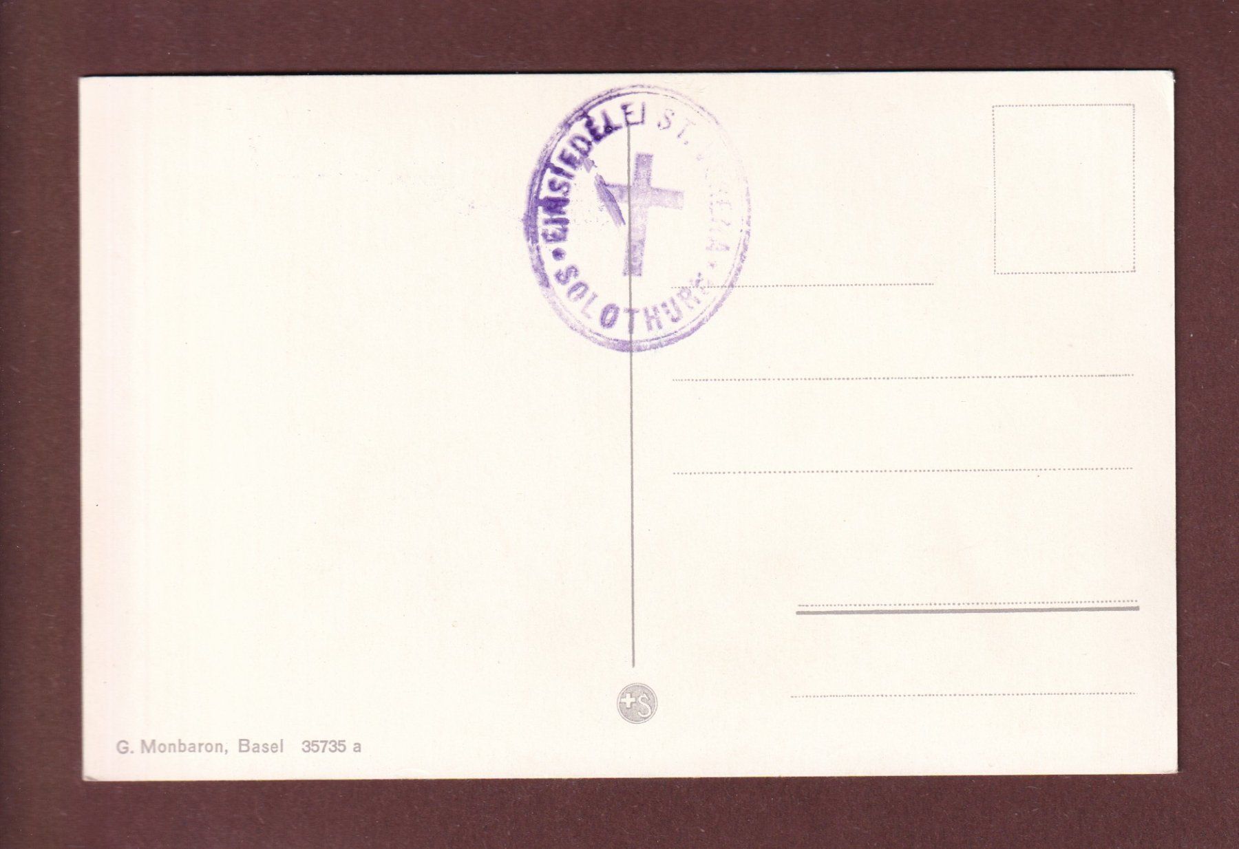 Cartes postales: SOLOTHURN - Einsiedelei St. Verena – D'occasion à Pully par nicecards-shop 1