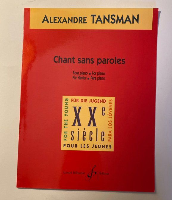Bücher: A.Tansman chant sans paroles – Neu (gemäss Beschreibung) aus Bex von Bpiece