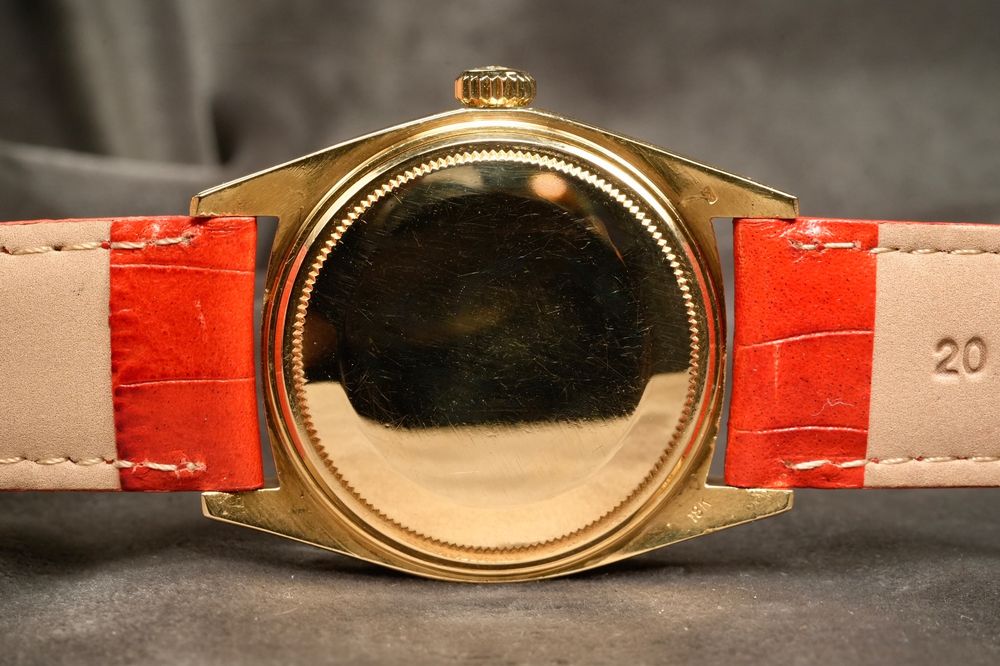 Rolex Orologi: Rolex 1803 Day-Date 1974 Original 18Kt. Gold Red Dial Watch – Usato da Morcote venduto da chronoservice 6