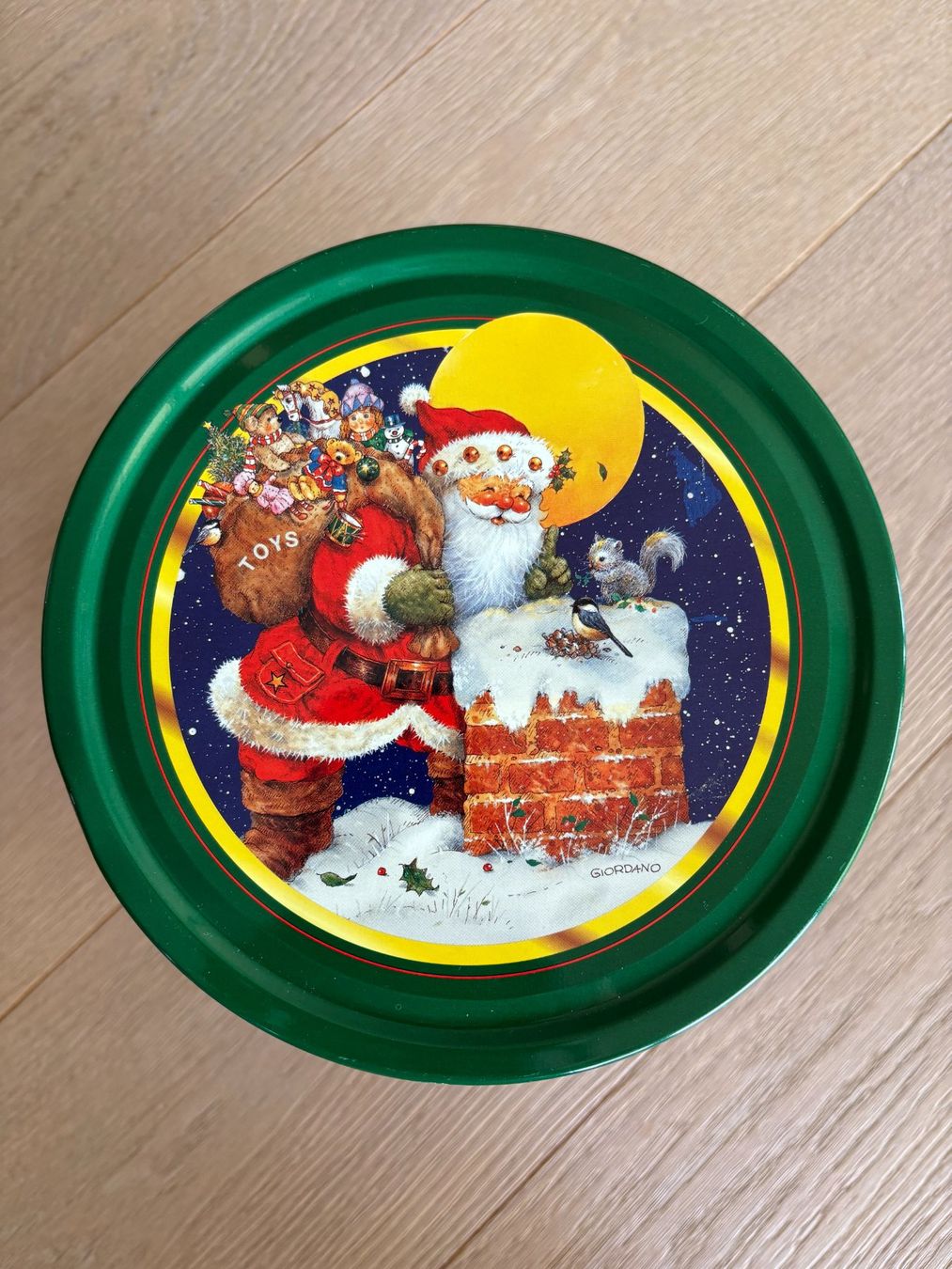 Behälter & Ähnliches: Grosse Blechdose/Guetzlidose Weihnachten/Samichlaus – Gebraucht aus Aesch LU von Rovo 1