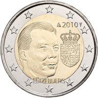 Luxemburg 2 Euro 2010 bfr. Wappen des Großherzog