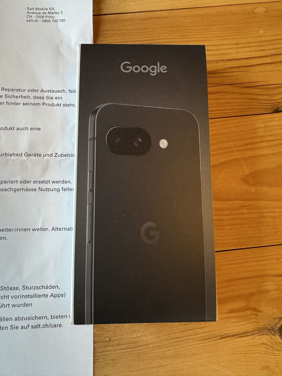 Google Portables: Google Pixel 9A 128GB – Neuf avec emballage d'origine à Rüedisbach par Alusrubike 1