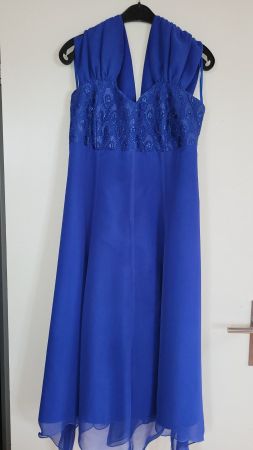 wunderschönes Cocktailkleid, Grösse 38, königsblau