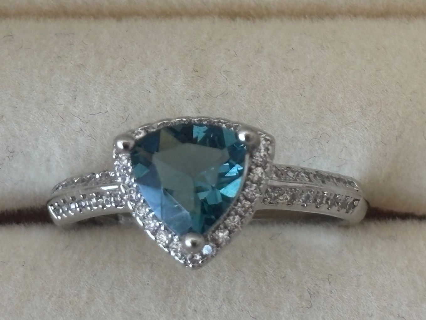 Ringe: Luxus Elegante Gr.19/9 Ring Farbe: Silber /Blau – Neu (gemäss Beschreibung) aus Biel-Bienne von Roserosse13 3