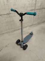 Trotti Maxi Micro Deluxe Pro Roller in Grau/Aqua Blau