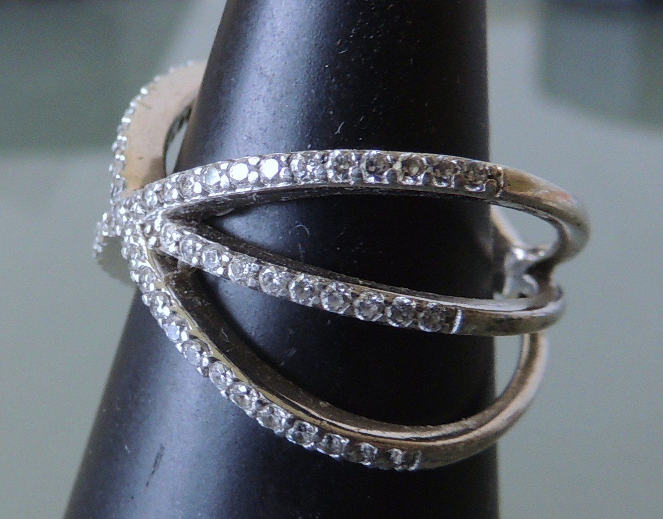 Anelli: Silber 925 Fingerring Zirkonia Gr. 57 – Usato da Waldenburg venduto da schaller707 2