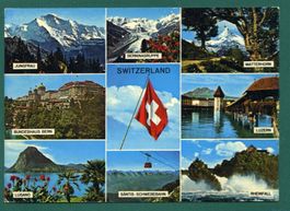Switzerland, Mehrbilderkarte, ungelaufen, Grossformat