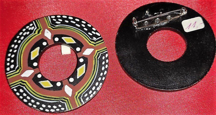 Spille & Fermagli: Brosche Ring aus Holz – Nuovo (secondo la descrizione) da Lutzenberg venduto da Truhe