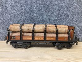 Märklin Spur 0 Flachwagen 18520 mit Bremserhaus beladen DRG