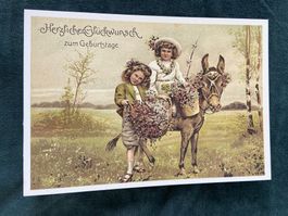 Nostalgische AK neu Glückwunschkarte