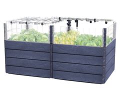 GARANTIA ERGO QUADRO 2 L 80 Hochbeet Stone, inkl. Wasserspar