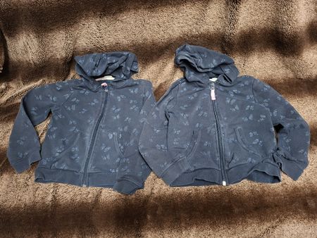 2x Gr.110/116 H&M Kapuzen Jäckli Zwillingsmädchen 