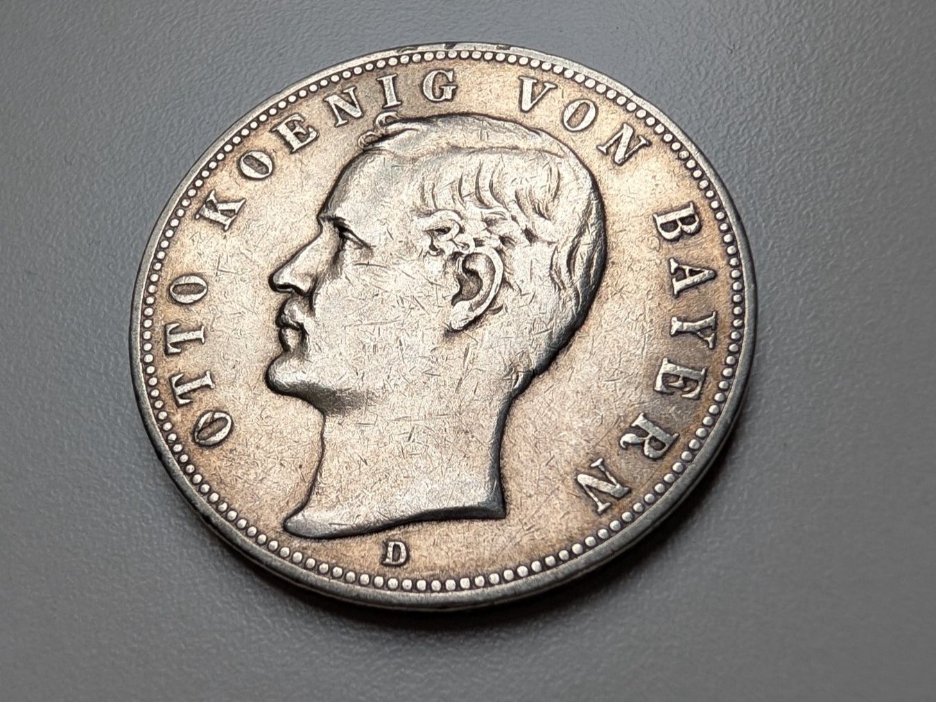 Toutes les monnaies: 🇩🇪 Bayern 5 Mark 1899 D Silver - VF – D'occasion à Chavannes-Renens par silverismoney 3