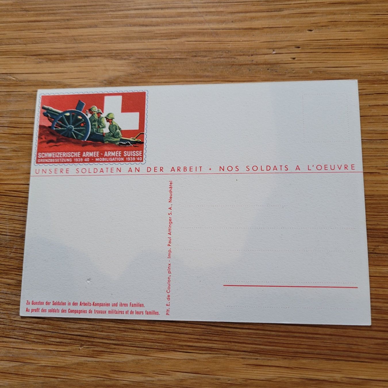 Cartoline postali: Carte Postale AK Militär – Usato da Biel/Bienne venduto da Destockweb 1