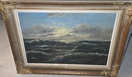 Gemälde - Wunderschöne Meereslandschaft mit Rahmen!