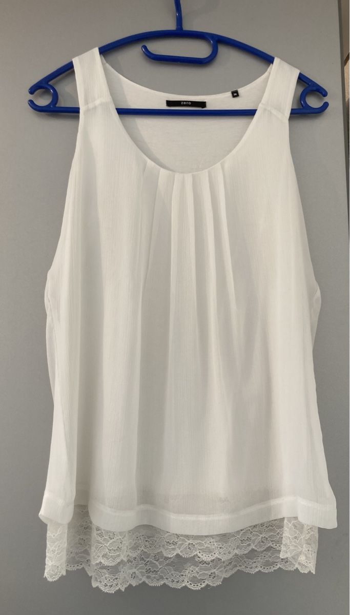 Top: Zero Blusentop - weiss - 36 – Usato da Wynau venduto da Sunshinee_77
