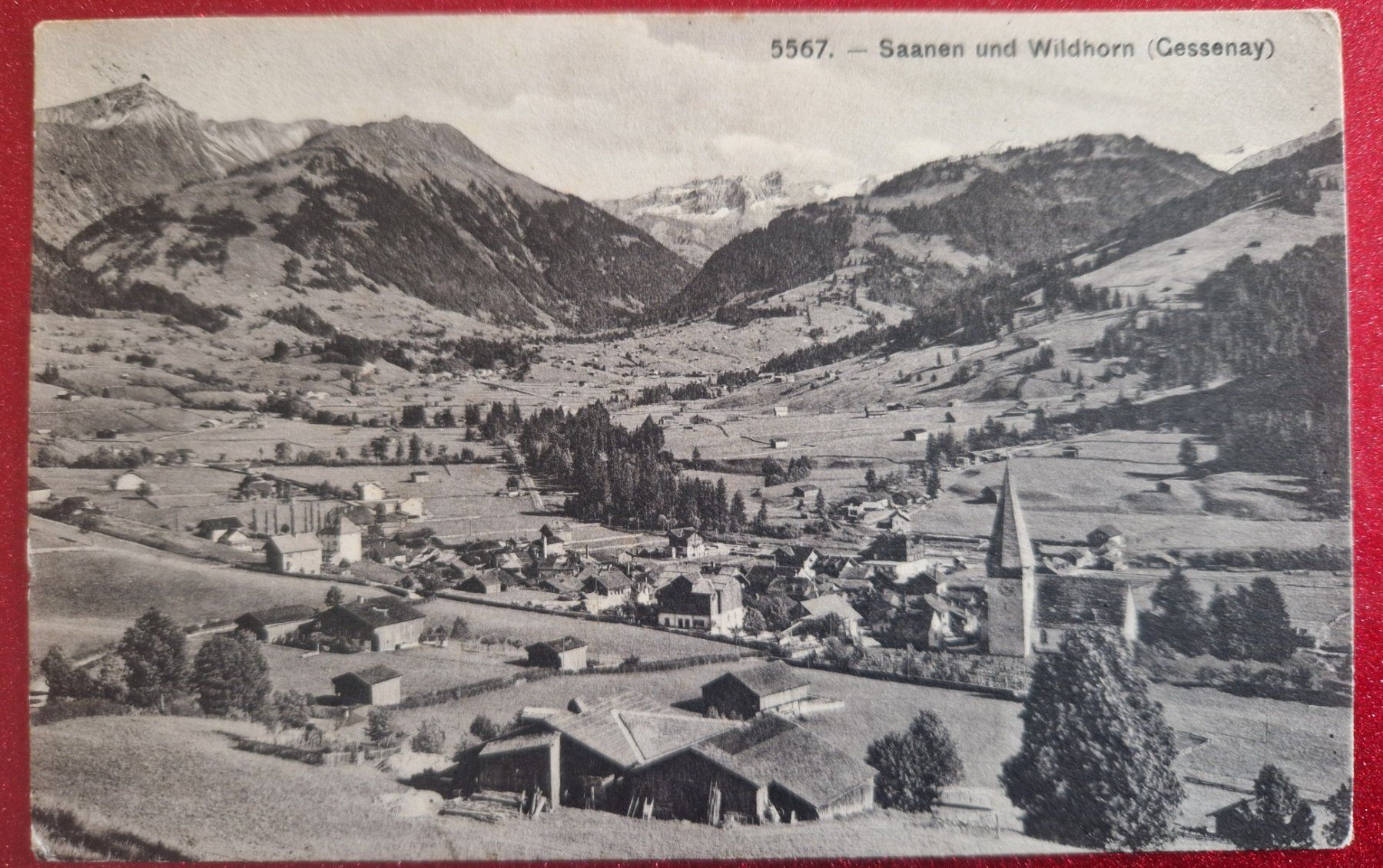 Ansichtskarten: Saanen und Wildhorn, Gessenay 1912 – Gebraucht aus Melchnau von Fishel