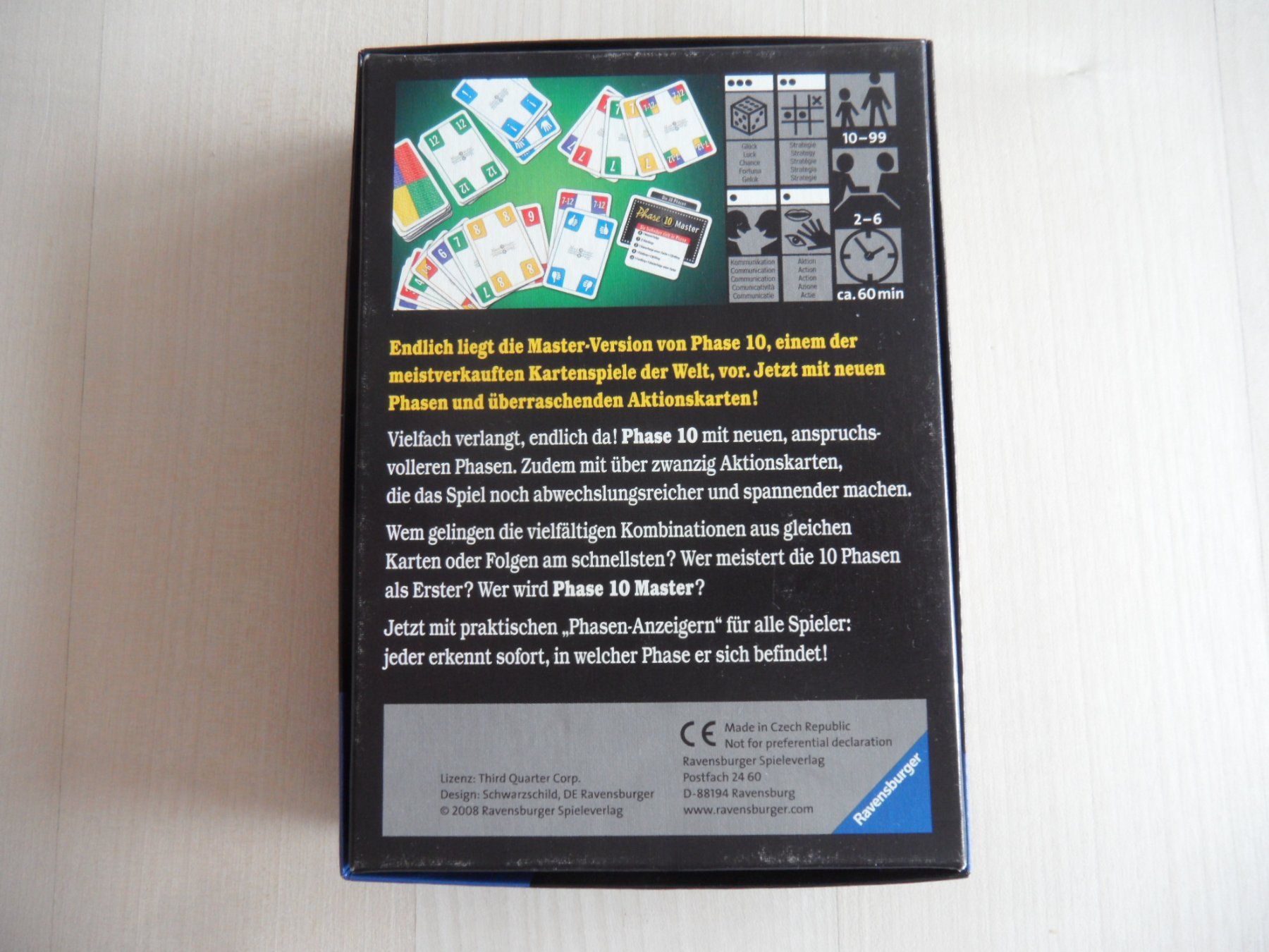 Ravensburger Giochi: Phase 10 Master Ravensburger 2008 Original - Schön – Usato da Bern venduto da Ono99 6