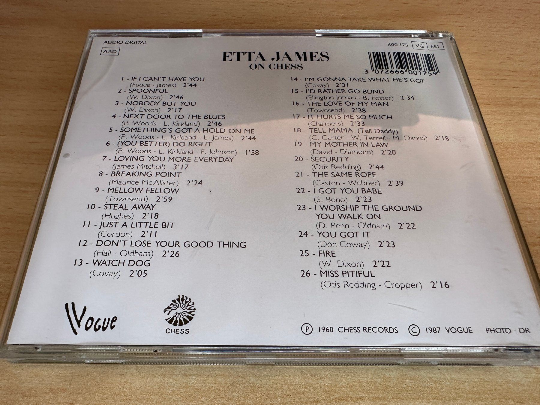 CDs: Etta James – On Chess – Gebraucht aus Rikon im Tösstal von Alpenmutz 1