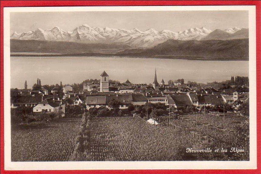 Cartoline postali: NEUVEVILLE – Usato da Grüningen venduto da Kartenlaube