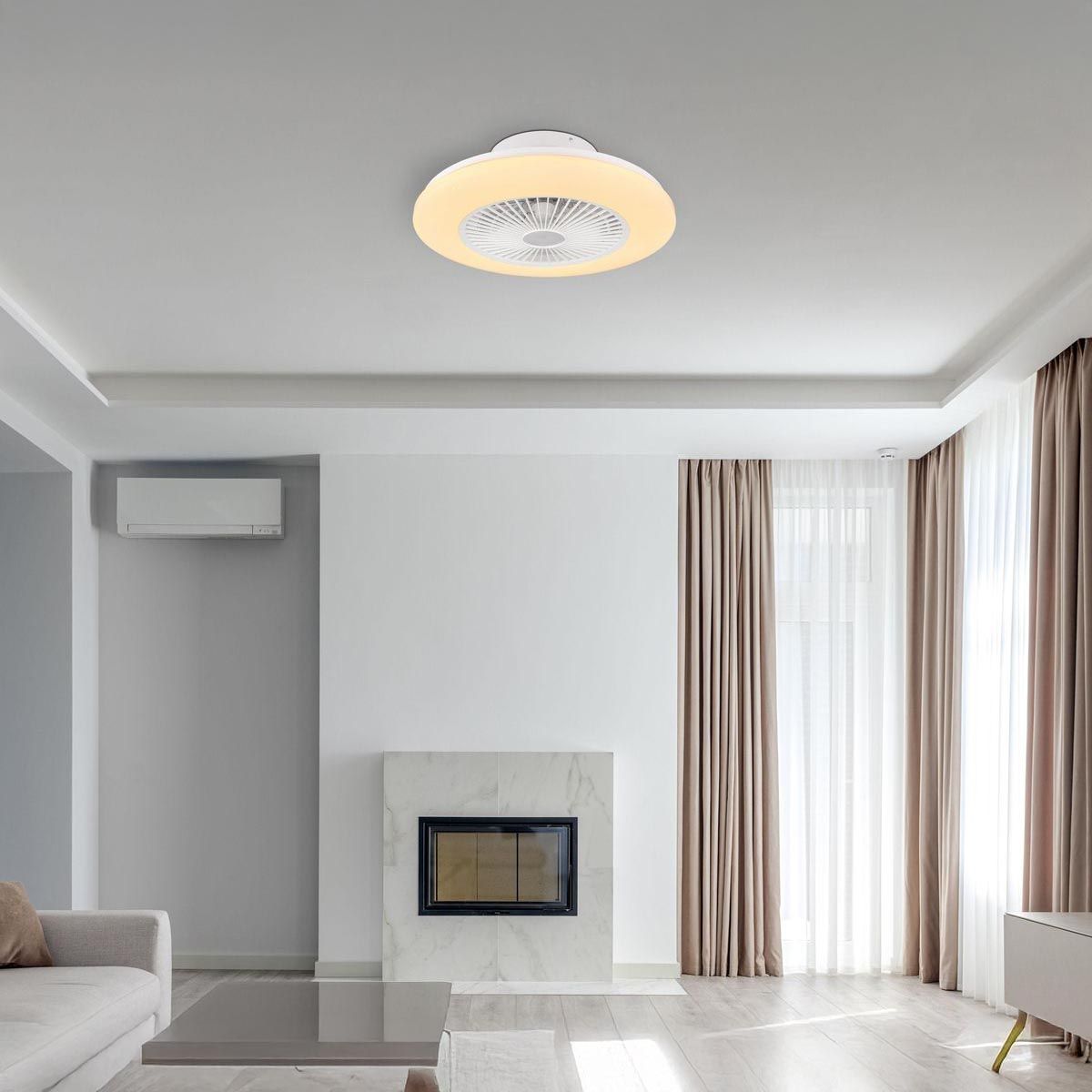 Lampadari & plafoniere: LED Deckenleuchte, Ventilator, 50 cm Ø – Nuovo (secondo la descrizione) da Kreuzlingen venduto da Smart-Light