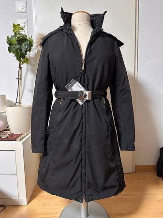 Moncler Daunenmantel Schwarz – Gr. 1 (S–M)